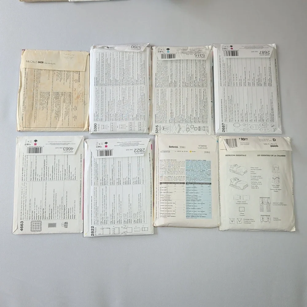 Lot of 36 Sewing Patterns Uncut Home Decor Crafts Holiday